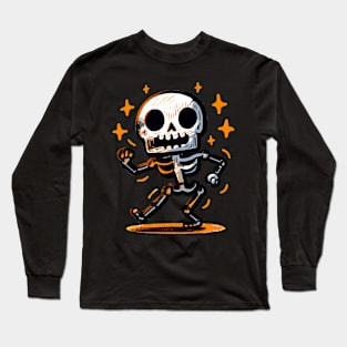 Happy little skeleton Long Sleeve T-Shirt